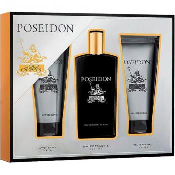 POSEIDON GOLD OCEAN FOR MEN LOTE DE REGALO CON EAU DE TOILETTE 3 PIEZAS