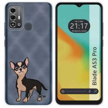 Funda de Silicona para Zte Blade A53 Pro con Diseño de Perros 05