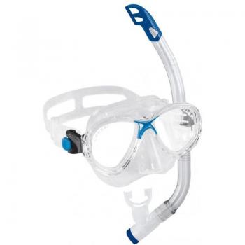 Cressi Conjunto de Esnórquel para Niños Marea VIP - Kit de snorkel junior, incluye máscara y tubo, diseño ergonómico, ajuste cómodo, lentes de policarbonato, correa ajustable, ideal para