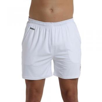 Shorts Bullpadel Afate para hombres, color blanco, talla L