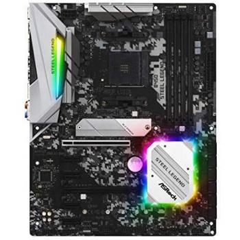 ASRock B450 Steel Legend ATX Motherboard with AMD Socket AM4, DDR4, HDMI/DisplayPort, M.2 Support, RGB Lighting and Rock-Solid Durability