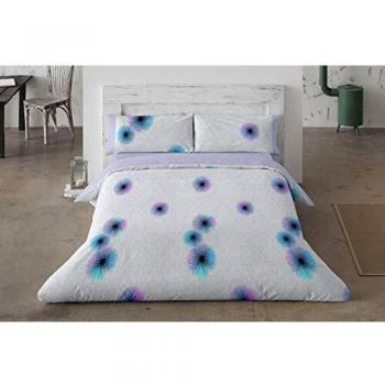Burrito Blanco | Funda nórdica Estampada Color Azul 016 | para Cama de 150 cm