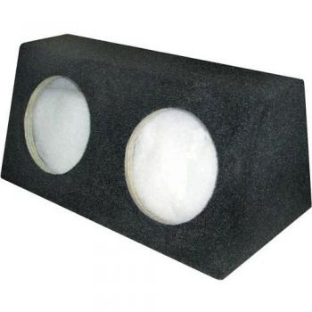KDX Audio KIN023120 - Cajon doble para subwoofer, color negro