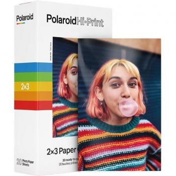 Polaroid Hi-Print 2x3 Paper Cartridge - 20 Sheets Adhesive Photo Paper, 54 x 86 mm, 160 g/m² for Polaroid Hi-Print Printer