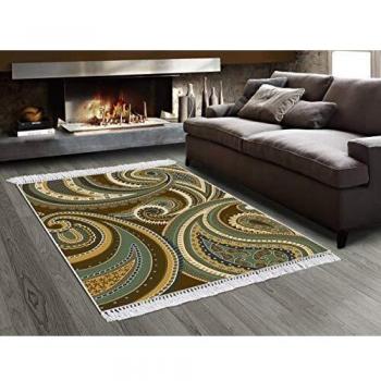 Homemania HALI-91690 - Alfombra Estampada Tribal 1 Estampada, Moderna, Multicolor de Tela, 80 x 150 x 0,1 cm