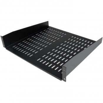 StarTech.com 2U Vented Rack Shelf - 16in - 50lbs / 22.7kg