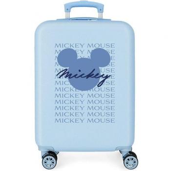 Maleta de Cabina Rígida Disney Mickey Signature 55 cm Azul Infantil con Capacidad de 35 L Have a Good Time