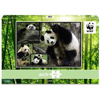 Puzzle 1000 Piezas Pandas - Fotografías Profesionales WWF