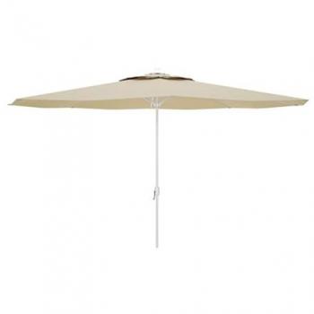Sombrilla Marbueno Beige de Poliéster y Acero Ø 270 cm para Jardín, Terraza y Piscina
