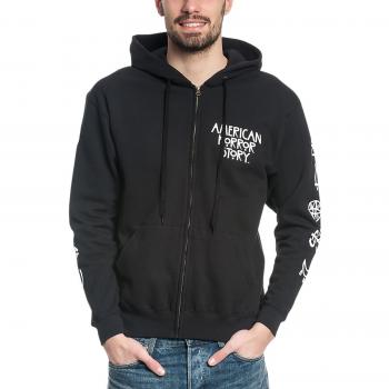 American Horror Story Normal People Sudadera capucha con cremallera Negro XXL