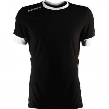 Kappa Pistoia SS Camiseta Fútbol, Unisex, Negro/Blanco, L