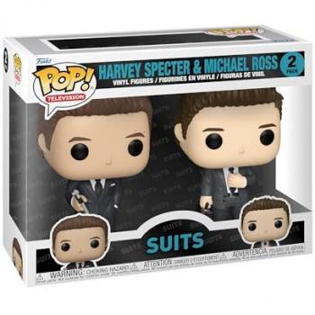 Funko POP! 2-Pack Harvey Specter & Michael Ross - Suits Collectible Vinyl Figures