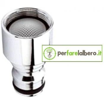 Adaptador Rápido Cromado con Aerador F22 para Grifos