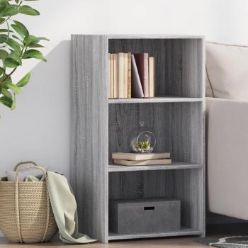 Aparador de madera de ingeniería gris Sonoma 50x41x93 cm