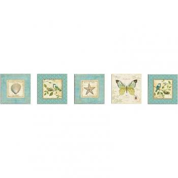 Pintura decorativa en MDF de 5 piezas WellHome