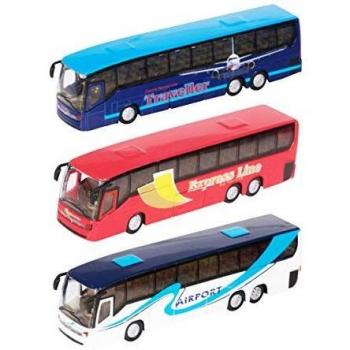 Teamsters Toy Model Coach City Vehicle Express Line Bus Tour - One supplied at random