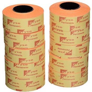 Pryse 1531038 - Etiquetas, color naranja fluor, 21 x 12 mm
