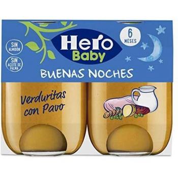 Hero Baby Tarritos de Verduritas con Pavo, 6 Meses +, 2 x 190g