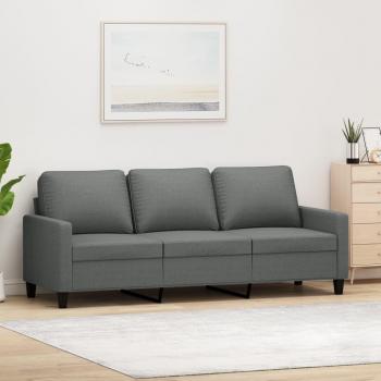 180 cm Fabric 3-Seater Sofa in Light Gray and Dark Gray