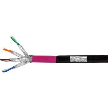LogiLink CPV0082 Cat7 Outdoor Networking Cable, S/FTP, 100 m, Black/Pink