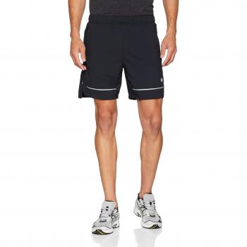 Asics Lite-Show 7 Shorts, Hombre, Negro, Blanco, Small