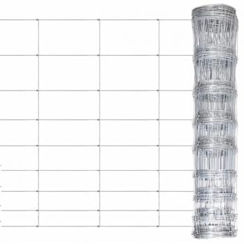 Valla de jardín de acero galvanizado plateado 50x1,2 m para plantas y animales, múltiples usos malla para ventilación, seguridad, ventana, jardín