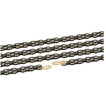 XLC CC-C08 Cadena, Unisex Adulto, Negro y Dorado, Talla única