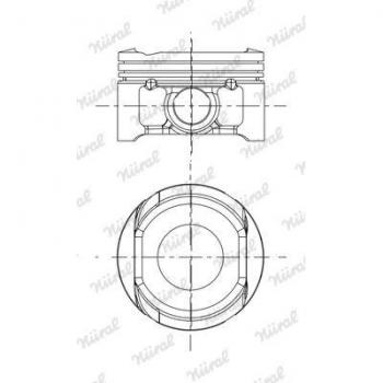 Pistón NÜRAL para NISSAN Qashqai, Juke, NV200, Micra, Note, Tiida, Cube (Ref: 87-437700-00)
