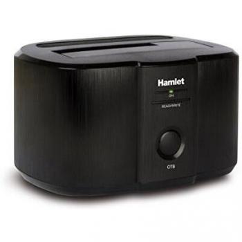 Hamlet HXDD2535 Caja para Disco Duro Externo 2.5/3.5 Carcasa de Disco Duro/SSD Negro - Disco Duro en Red