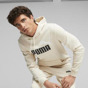 Puma Essentials+ 2 Col Big Logo Beige Men's Sweatshirt