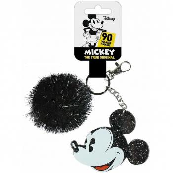 Cerdá Llavero ACRILICO Pompom Mickey, Blanco