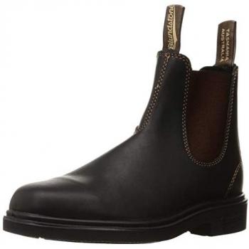 Blundstone Stout Brown Water-Resistant Leather Chelsea Ankle Boots for Men and Women