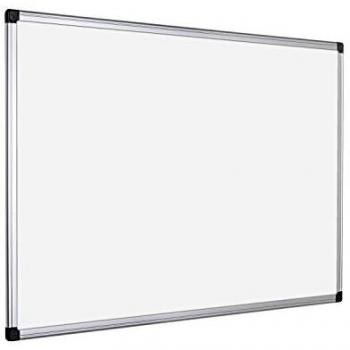 Bi-Office Maya - Pizarra blanca no magnética con marco de aluminio, 900 x 600 mm