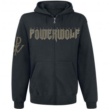 Powerwolf Wolf Sign Capucha con Cremallera Negro M