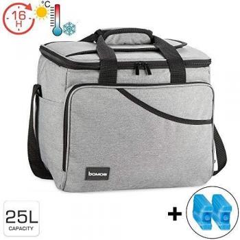 Nevera portátil Bomoe IceBreezer KT39 - Bolsa térmica para comida y bebida - 25 litros - Incluye 2 acumuladores de frío - Dimensiones: 39x28x29 cm