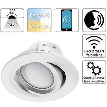 Foco LED Empotrable Wifi 5W, 350 lm, Regulable y Dimmable - Blanco