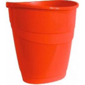 Papelera Oficina Plastico Solido Color Roja