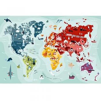 Puzzle MyPuzzle Mundo 252 Piezas Multicolor Hecho en Europa