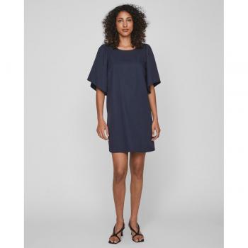 Vila - Vestido corto con mangas voluminosas