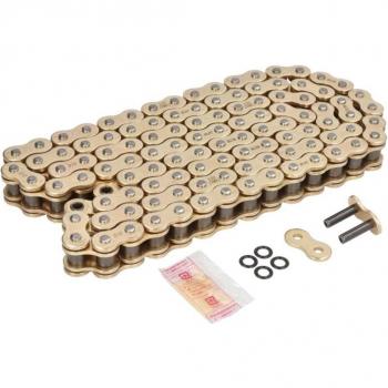 Cadena de transmisión DID 530ZVM-X2 X-Ring, compatible con motocicletas, alta resistencia, diseño de doble sellado X-Ring para menor fricción y mayor durabilidad, longitud ajustable, adecuada para aplicaciones de alto rendimiento