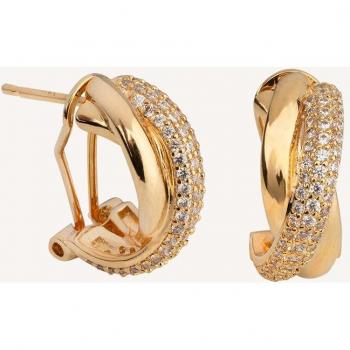 Pendientes de Mujer Vidal & Vidal G2866A con Circonitas y Cierre Omega