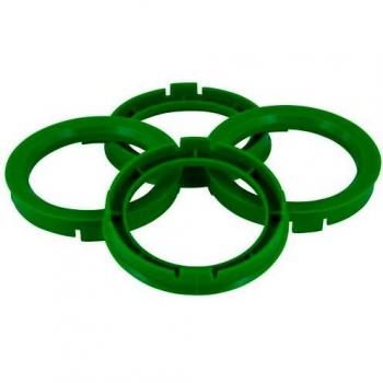 Anillo centrador TPI 64.0->57.1mm Verde (Juego de 4 piezas)