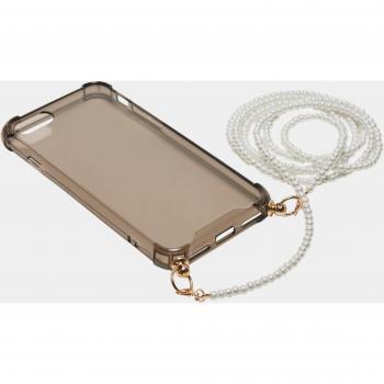 Urban Classics Black Phone Case with Pearl Necklace for iPhone 6/7/8
