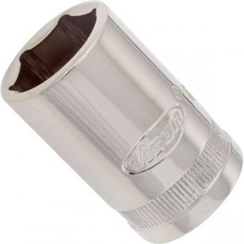 Llave de vaso VIGOR V2563N 1/2'' 17mm con perfil hexagonal externo y longitud de 38mm