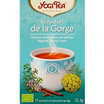 Yogi Tea Infusión Ayurvédica Confort de la Garganta Orgánica 17 sobres de 1.8g
