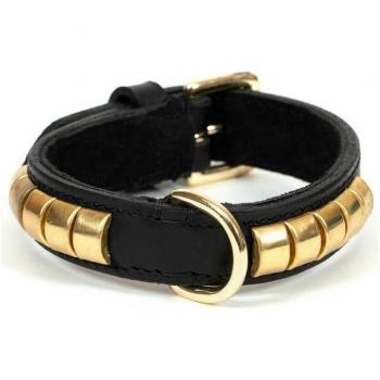 Collar para Perro Gloria Duna Negro Dorado 35x2 cm