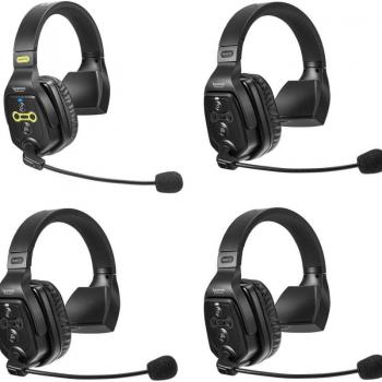 Saramonic WITALK-WT4S 4-Person Wireless Intercom System with 4 Single-Ear Headsets