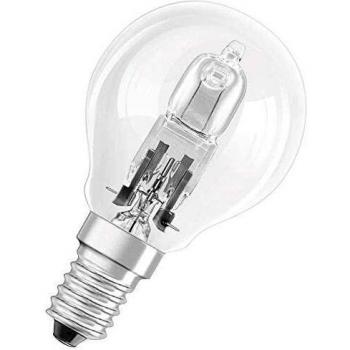 Osram 64541P Bombilla Halógena Esfera Clara, E14, 20W, Cristal Blanco Cálido