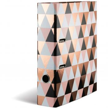 Carpeta HERMA A4 Abstract con diseño de rombos y acabado veredado
