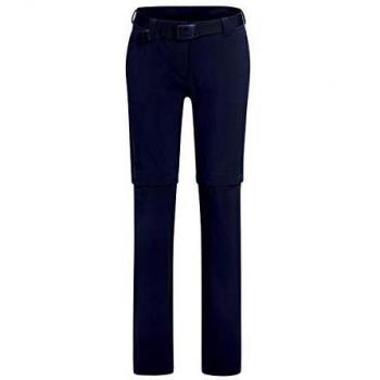 Maier Sports Women's Nata 2 Zip-Off Outdoor Pants, Water-Resistant, Regular Fit, Night Sky Blue, Size 40